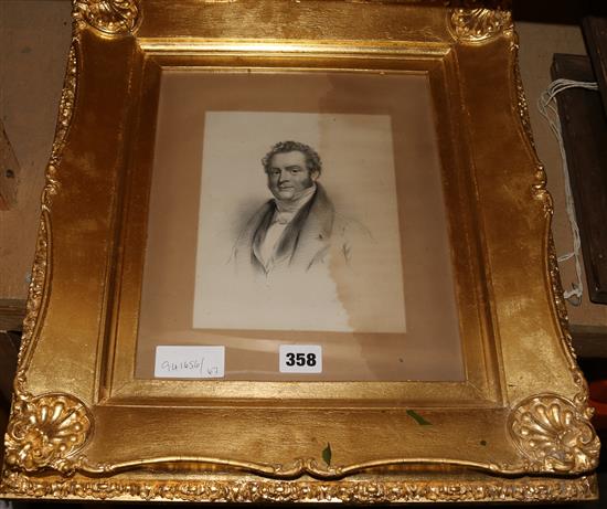 Ornate gilt framed portrait